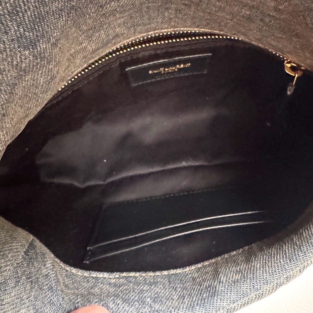 SOLD❌Saint Laurent Puffer Toy Lou Bag in Denim Cassandre Logo crossbody blue - Picture 7 of 11